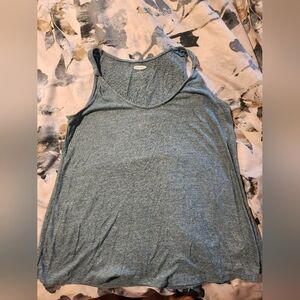 Old Navy Green Slub Knit Sleeveless Top
